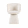 Scaun dining Silistra, metal, poliester, alb, H.75 cm, MIFU000214-BG