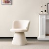 Scaun dining Silistra, metal, poliester, alb, H.75 cm, MIFU000214-BG