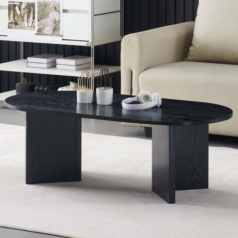 Masuta cafea Kavarna, MDF, neagra, L.120 cm, MIFU000215-BK