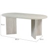 Masa dining Kavarna, MDF, aspect travertin, gri deschis, L.180 cm, MIFU000216-LGY