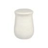 Masuta laterala Burrel, compozit terrazzo, alba, H.45 cm, MIFU000218-WH