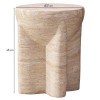 Masuta laterala Skive, compozit, bej, D.37 cm, MIFU000221-BG