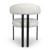 Scaun dining Basel, metal, poliester, gri deschis, H.82 cm, MIFU000226-LGY