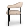 Scaun dining Basel, metal, poliester, taupe, H.82 cm, MIFU000226-TP
