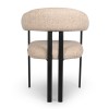 Scaun dining Basel, metal, poliester, taupe, H.82 cm, MIFU000226-TP