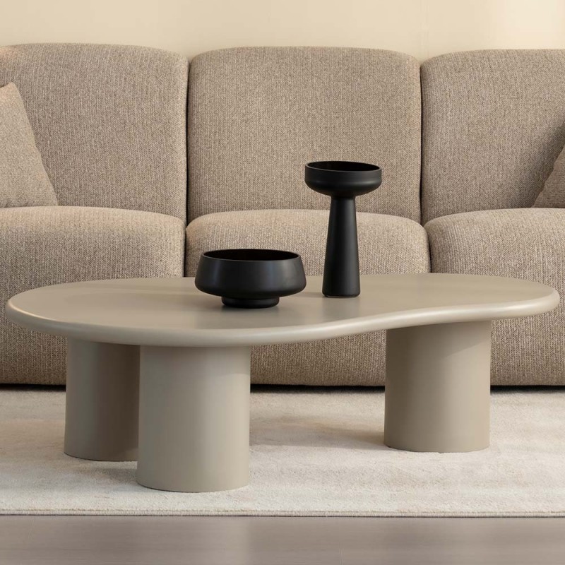 Masuta de cafea Tornio, MDF, taupe, L.130 cm, MIFU000232-SD