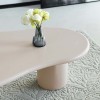 Masuta cafea Tornio, MDF, alb/galbui, L.130 cm, MIFU000232-WH