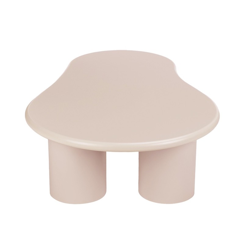 Masuta cafea Tornio, MDF, alb/galbui, L.130 cm, MIFU000232-WH