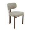 Scaun dining Ubeda, metal, poliester, aspect de nuc, MIFU000235-SD