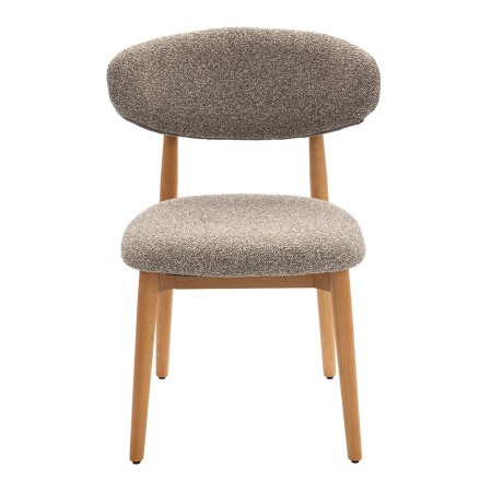 Scaun dining Alaro, lemn, material textil, taupe, H.82 cm, MIFU000237-TP