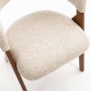 Scaun dining Enna, lemn, material textil, spuma, bej, H.79 cm, MIFU000238-TP