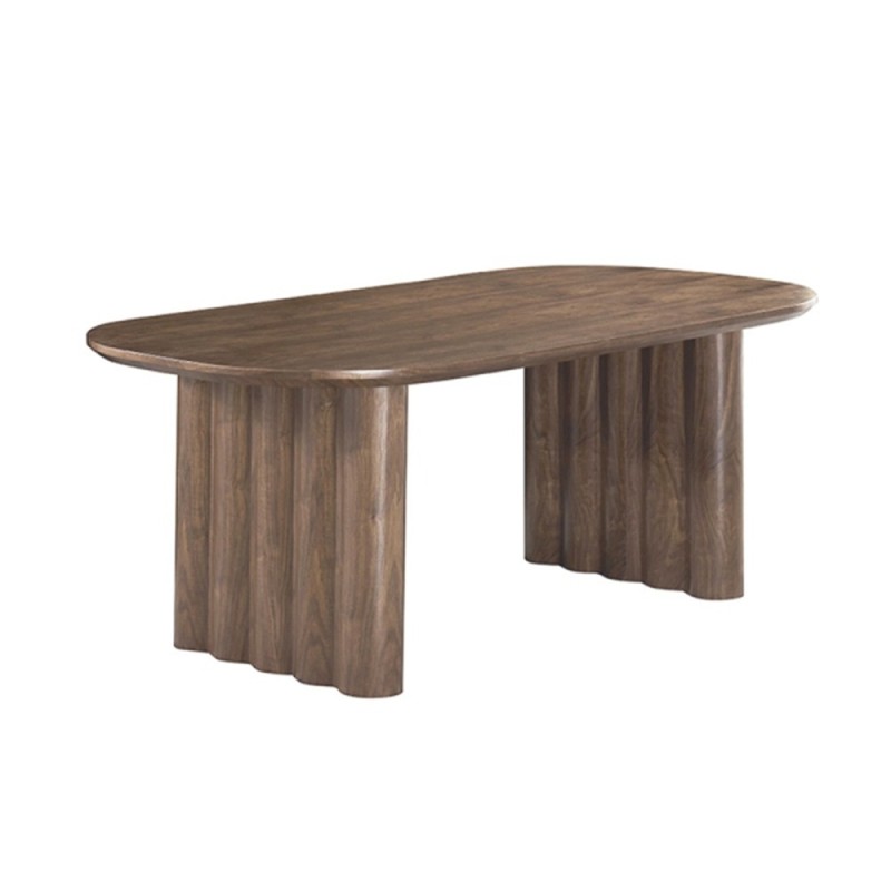 Masa dining Zafra, MDF, maro, L.200 cm, MIFU000242-WALN