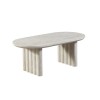 Masuta cafea Zafra, MDF, aspect travertin, bej, L.120 cm, MIFU000243-SD