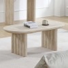 Masuta cafea Zafra, MDF, aspect travertin, bej, L.120 cm, MIFU000243-SD