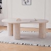 Masa dining Sorano, MDF, aspect travertin, bej, L.210 cm, MIFU000244-SD