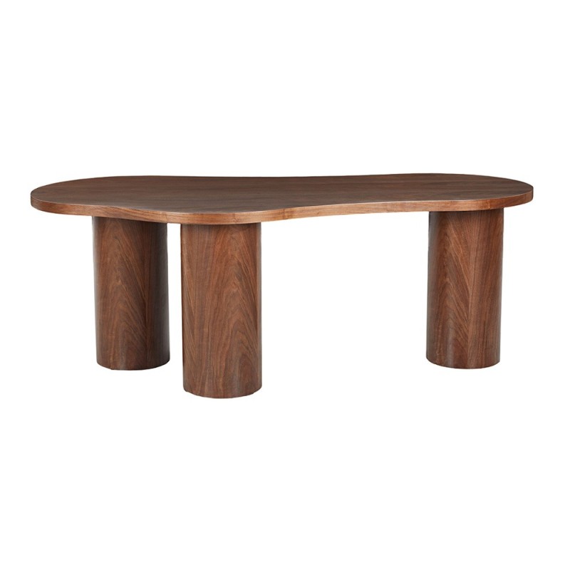 Masa dining Sorano, MDF, furnir de nuc, maro, L.210 cm, MIFU000244-WALN