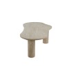 Masuta de cafea Sorano, MDF, aspect travertin, bej, L.140 cm, MIFU000245-SD