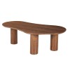 Masuta de cafea Sorano, MDF, aspect lemn, maro, L.140 cm, MIFU000245-WALN