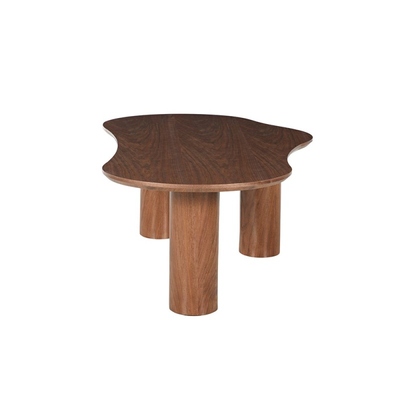 Masuta de cafea Sorano, MDF, aspect lemn, maro, L.140 cm, MIFU000245-WALN