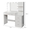 Masa toaleta Tartu, MDF, alba, L.118 cm, MIFU000246-UN