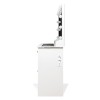 Masa toaleta Fulda, MDF, sticla, alba, L.110 cm, MIFU000251-UN