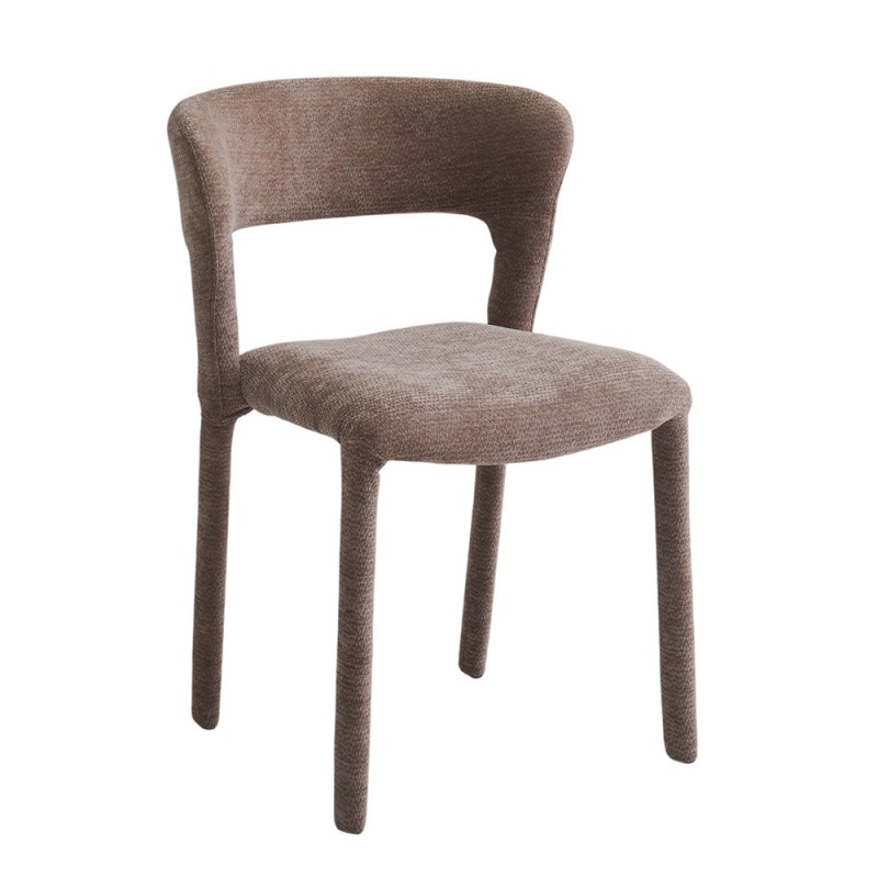 Scaun dining Ghent, metal, material textil, spuma, taupe, H.79 cm, MIFU000253-GY