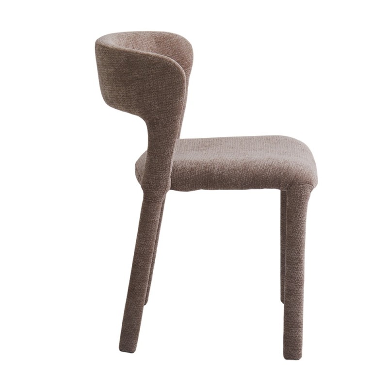 Scaun dining Ghent, metal, material textil, spuma, taupe, H.79 cm, MIFU000253-GY