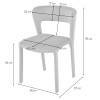 Scaun dining Ghent, metal, catifea, taupe, H.79 cm, MIFU000253-TP
