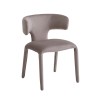 Scaun dining Matera, lemn, catifea, taupe, H.76 cm, MIFU000254-TP