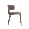 Scaun dining Matera, lemn, catifea, taupe, H.76 cm, MIFU000254-TP
