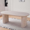 Masa dining Calais, MDF, aspect travertin, bej, L.200 cm, MIFU000256-BG
