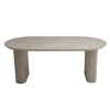 Masa dining Calais, MDF, aspect travertin, bej, L.200 cm, MIFU000256-BG