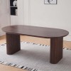 Masa dining Calais, MDF, aspect nuc, maro, L.200 cm, MIFU000256-WALN