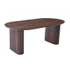 Masa dining Calais, MDF, aspect nuc, maro, L.200 cm, MIFU000256-WALN