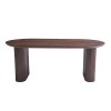 Masa dining Calais, MDF, aspect nuc, maro, L.200 cm, MIFU000256-WALN