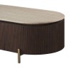 Masa de cafea Royan, metal, MDF, aspect nuc, L.130 cm, MIFU000264-WALN
