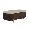 Masa de cafea Royan, metal, MDF, aspect nuc, L.130 cm, MIFU000264-WALN