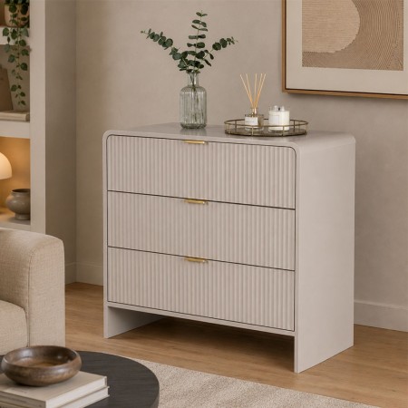 Comoda Odda, MDF, bej, H.75 cm, MIFU000274-BG