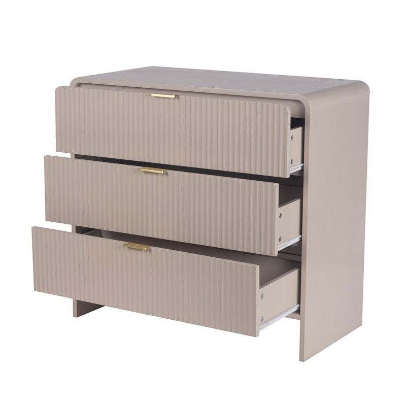 Comoda Odda, MDF, bej, H.75 cm, MIFU000274-BG