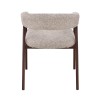 Scaun dining Trevi, metal, poliester, bej, H.75 cm, MIFU000278-WALN