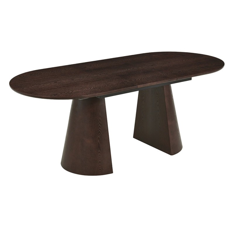 Masa dining extensibila Furmas, MDF, maro, L.160/200 cm,  MIFU000279-WALN