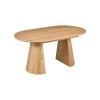 Masa dining extensibila Furnas, MDF, furnir de stejar, L.160/200 cm, MIFU000279-WOOD