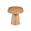 Masa dining extensibila Furnas, MDF, furnir de stejar, L.160/200 cm, MIFU000279-WOOD