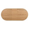 Masa dining extensibila Furnas, MDF, furnir de stejar, L.160/200 cm, MIFU000279-WOOD