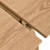 Masa dining extensibila Furnas, MDF, furnir de stejar, L.160/200 cm, MIFU000279-WOOD