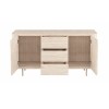 Comoda Fermo, MDF, ceramica, aspect travertin, bej, L.160 cm, MIFU000284-BG