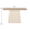 Consola Fermo, MDF, ceramica, aspect travertin, bej, L.140 cm, MIFU000285-BG