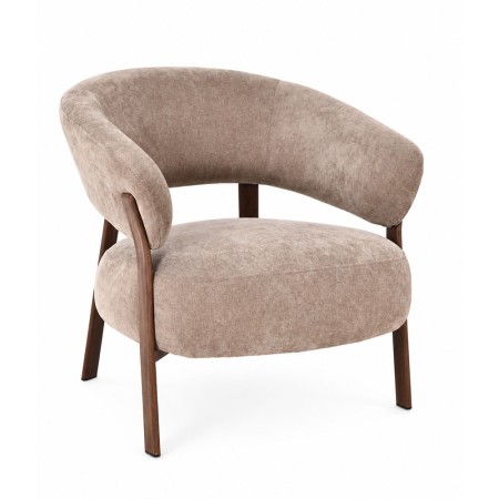 Fotoliu Rauma, metal, poliester, taupe, H.76 cm, MIFU000288-SD