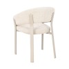 Scaun dining Rauma, metal, poliester, bej, H.79 cm, MIFU000289-BG