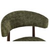 Scaun dining Durres, metal, poliester, verde/nuc, H.80 cm, MIFU000290-GR